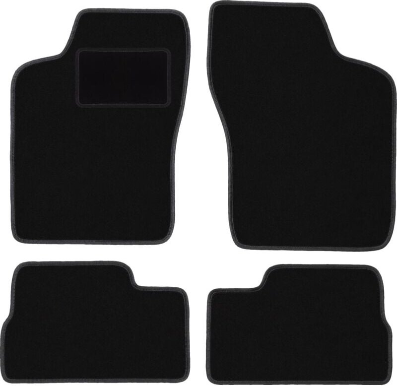 Schwarze Veloursmatten für: Daewoo Nexia Fließheck, Limousine (1994-1998)