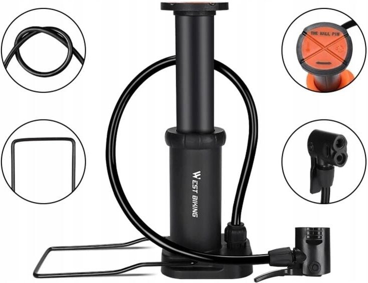 Fahrrad-Fusspumpe Für Fahrräder Universal Handheld Solid