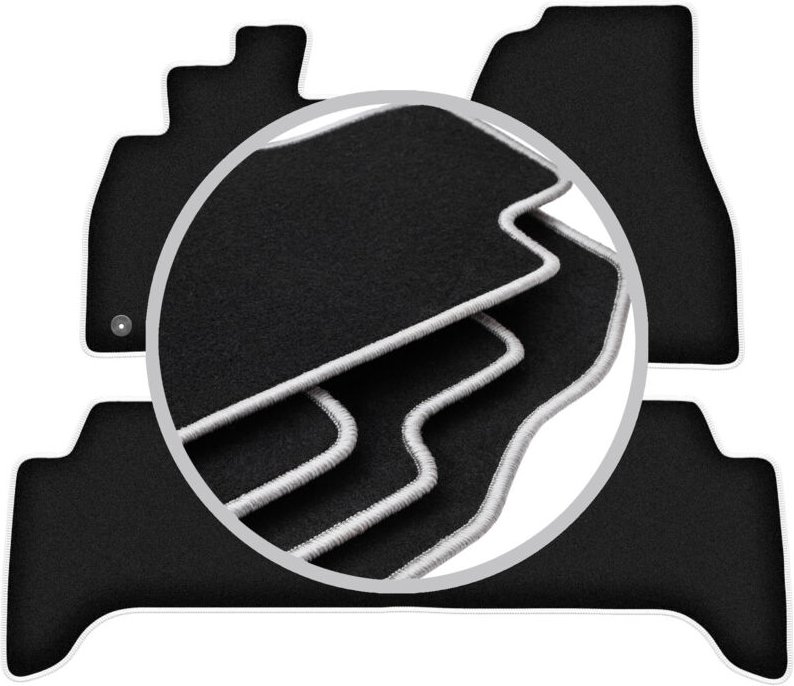 CARLUX-SILVER Autofußmatten für: Toyota Land Cruiser J100 Offroad (1998-2007)