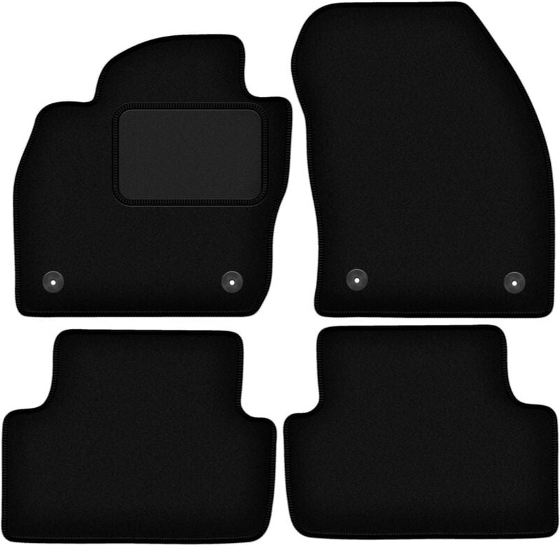 Schwarze Velours-Fußmatten für: Volkswagen T-Cross Crossover (2019-)