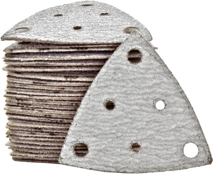 Shark Klett-Schleifblätter, 82 mm, 6-Loch, f. Deltaschleifer, Normalkorund (50 Stk.) K240 - Miotools