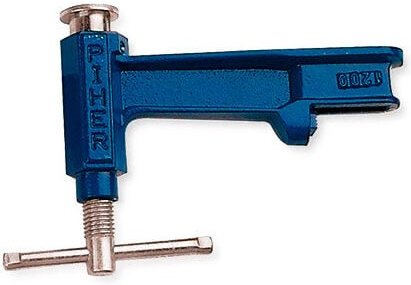 Beweglicher Kopf einer Schraubzwinge mit Metallstiel 120 mm - Modell f