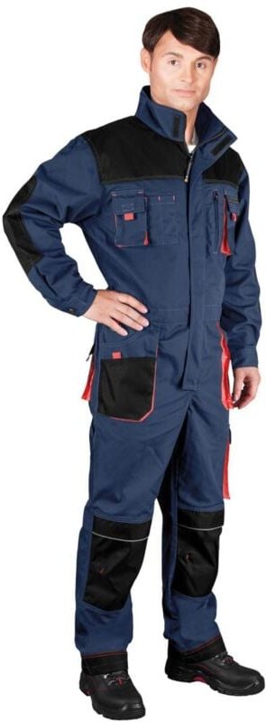 Arbeitsoverall in versch. Farben blau/schwarz 52