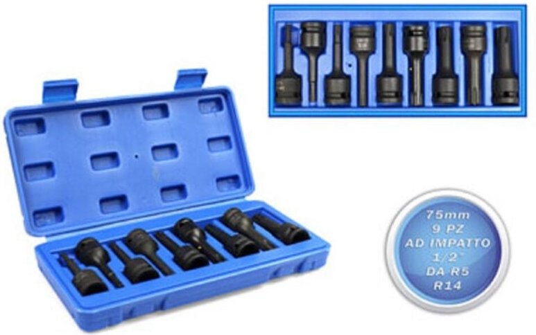 Trade Shop - set 9 pz massnahmen von R5 bis R14 punte 75 mm -