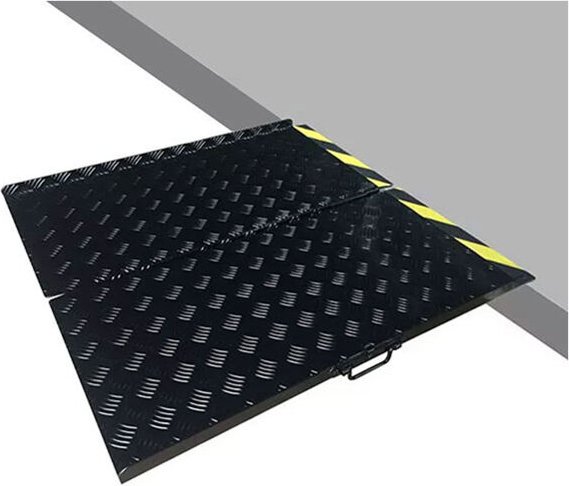 Faltbare Breitrampe/ Kofferrampe - Innere Breite 800mm, Länge: 1000mm, Höhenunterschied : 100mm - BLISS10080