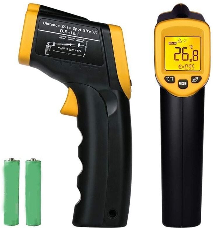 Dolaso - Berührungsloses digitales Laser-Infrarot-Thermometer, Fleischthermometer, Temperaturpistole -50 ℃ 380 ℃