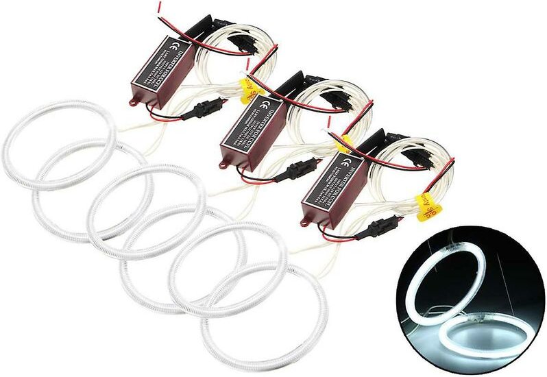 Woosien - 6 Stück Auto-Frontscheinwerfer Ultra Angel Eyes Ccfl Halo-Ring für 159 2005 2006 2007 2008 2009 2010 2011