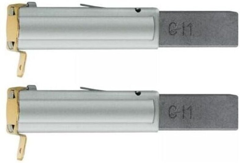 2er Set Kohlebürsten für Industriestaubsauger 30/60/70/80/90 l 11x6x29mm mumu