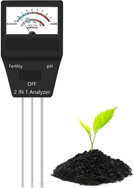 2-in-1-Bodentester, Bodenelement-Fruchtbarkeitsdetektor, Boden-pH-Meter, Gartenwerkzeug-Kits für die Pflanzenpflege, ide...