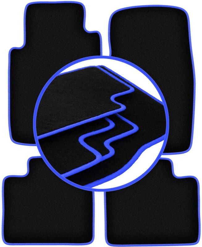 CARLUX-BLUE Autofußmatten für: Mitsubishi Pajero II SUV (1991-1999)