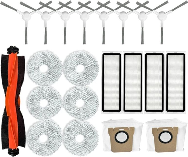 Thumbnail - Für Roboterstaubsauger X20+ / X20 Plus Reinigerzubehör-Kit Hauptseitenbürste Hepa-Filter Mopptuch Staubbeutel