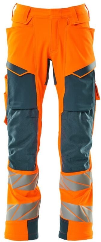 Hose mit Knietaschen 19079-511-1444 Gr. 76C48 hi-vis orange/dunkelpetroleum - Mascot