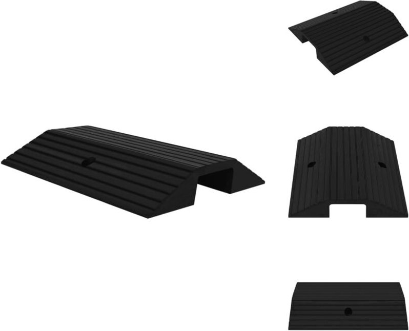 Verkehrsschilder - Living Brückenschwellenrampe 49x40x8 cm Gummi