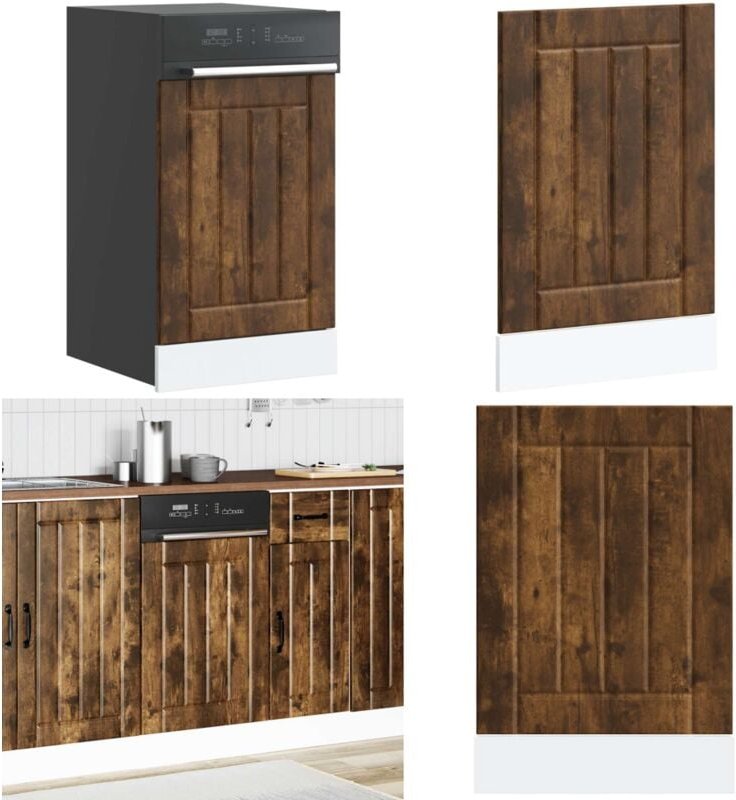 Geschirrspülerblende Lucca Räuchereiche Holzwerkstoff - Vidaxl