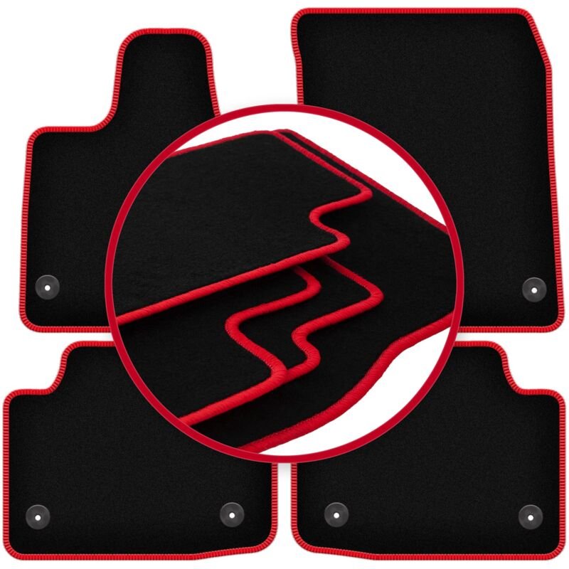 CARLUX-RED Autofußmatten für: Jaguar I-Peace SUV (2019-)