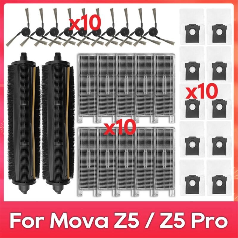 Thumbnail - Für Z50 Ultra/Z5 Pro Tricut Pinsel Seite Hepa-Filter Staub Tasche Teil Zubehör Roboter Staubsauger Kit