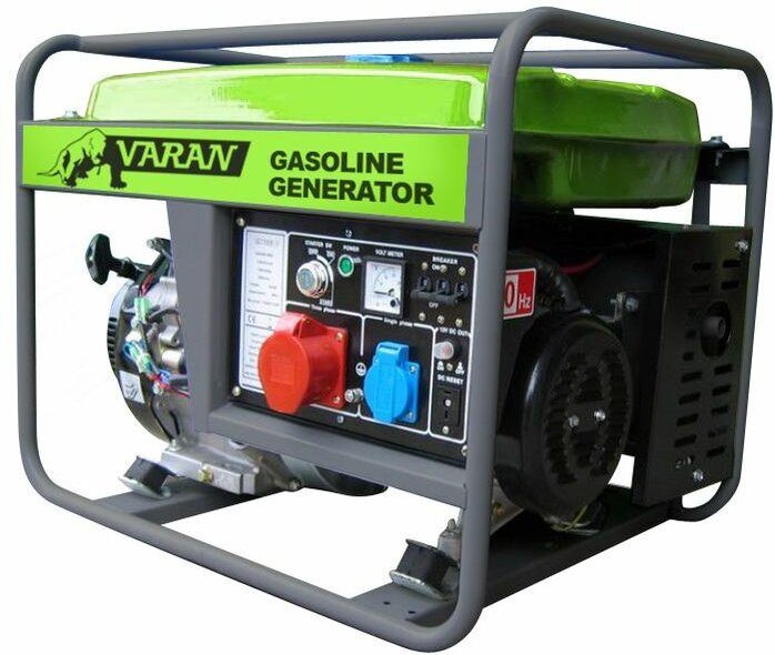 Varan Motors - 92521 Benzin Stromerzeuger 7.0 kVA 1 x 400V 1 x 230V 1 x 12VDC
