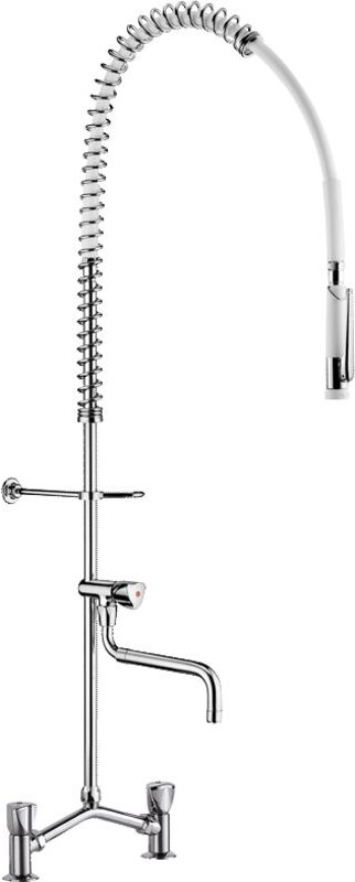 Delabie Geschirrspülbr. m. Mischer MA150,Handbr.433000+Auslaufvent.