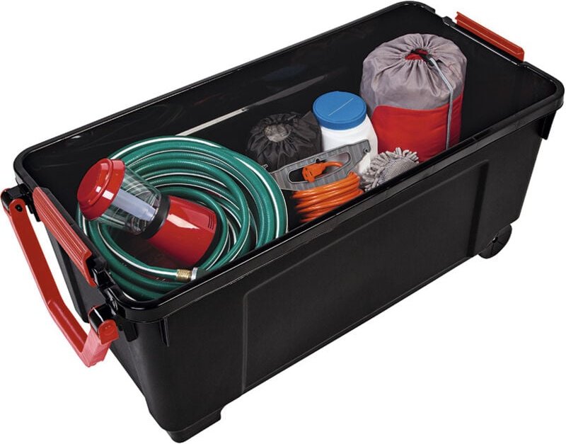 Pongotodo-Box 'Explorer Box' 170L mit Griff und Rädern 49x103x50cm