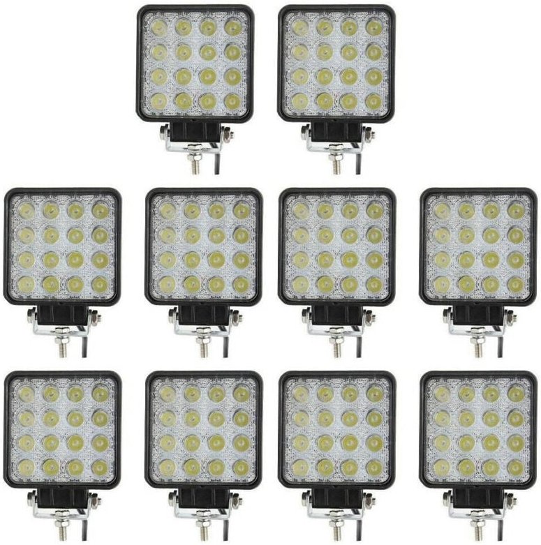 Trade Shop Traesio - Trade Shop - led fair supplementar by car barca camion set aus 10PZ 48W lampada 12-24V -