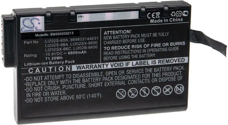 Vhbw - Akku kompatibel mit Aerotrak tsi 9550, 9550-01 Particle Counter Messgerät (6600mAh, 10,8V, Li-Ion)