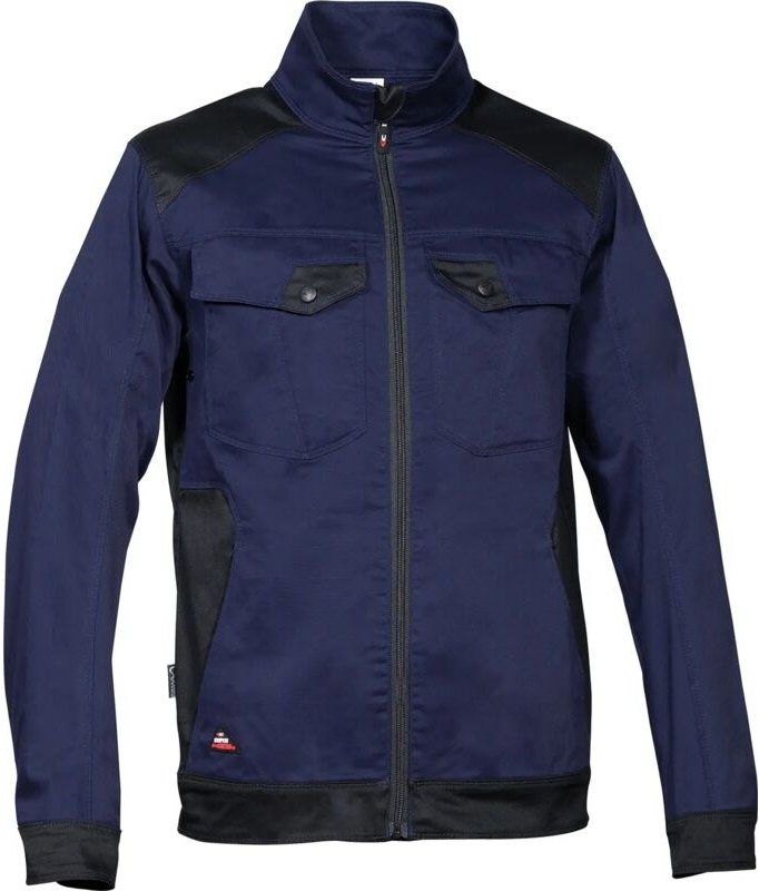 Arbeitsjacke mit Reißverschluss BLORA - Marineblau/Schwarz L - FR (50) - EU (52)