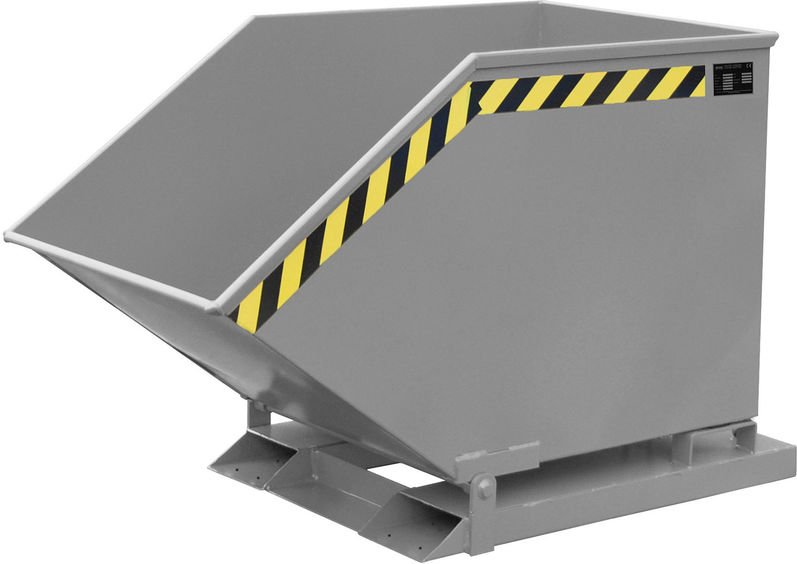 Bauer Späne-Kippmulde SKK 600, lackiert, Mausgrau