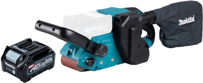Makita BS 001 GD1 Akku Bandschleifer 40 V max. 76 x 533 mm Brushless + 1x Akku 2,5 Ah - ohne Ladegerät