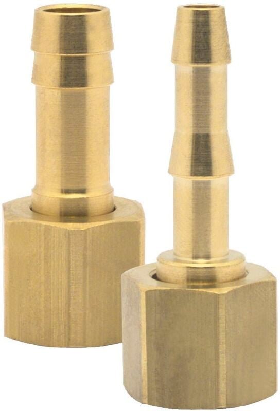 Druckluft Schlauchtülle Messing mit Überwurfmutter ig 1/4' für 6 mm Schlauch
