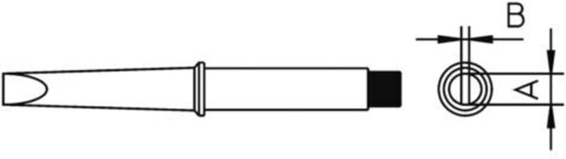 Weller 4CT5A8-1 Lötspitze Meißelform, gerade Spitzen-Größe 1.6 mm Inhalt 1 St.