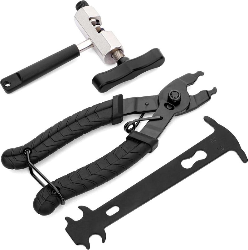 Dreiteiliges Fahrradketten-Reparatur-Werkzeugset, Fahrrad-Gliederzange, Driftkette, Fahrradkettenprüfgerät, professionel...