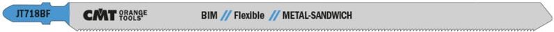 Jt718bf-3 3 Hcs-Stichsägeblätter Für Metalle Und Sandwichpaneele 185x1,8x14tpi