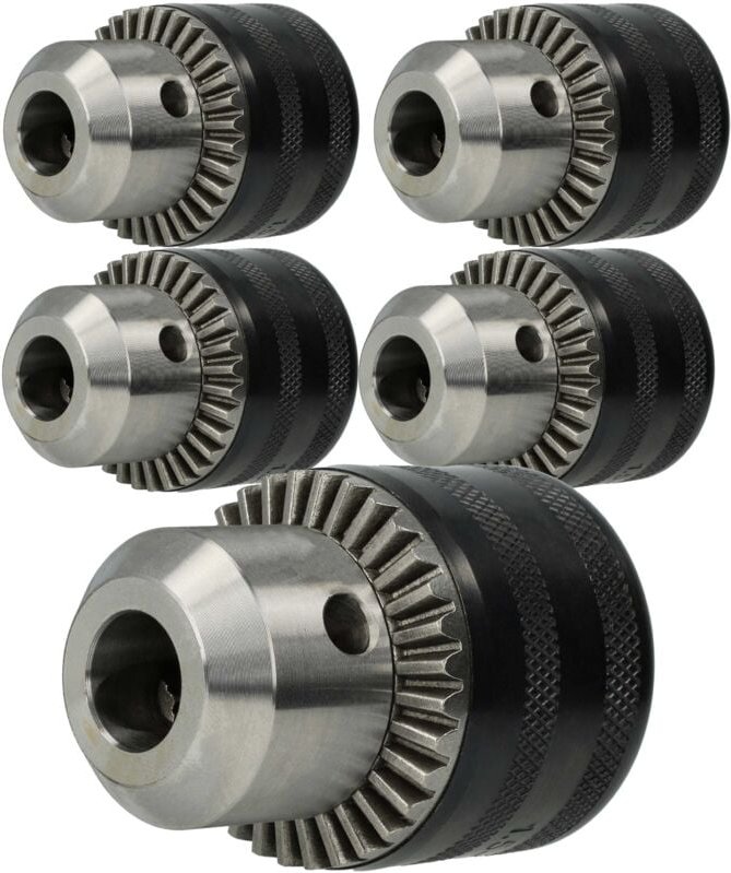 Kress - 5x Zahnkranzbohrfutter 1,5 - 13mm - 13mm (1/2') x 20 kompatibel mit Universal Metabo, Makita, Hitachi Bohrmaschi...