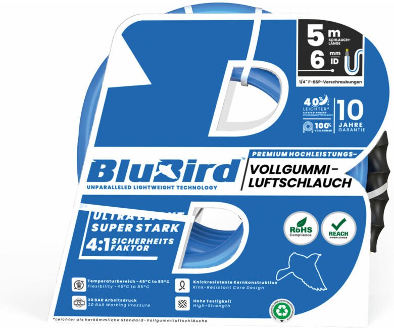 Riegler Werkstattschl.-Set »BluBird«, Schnellverschlusskpl., Ø12x6, 5 m