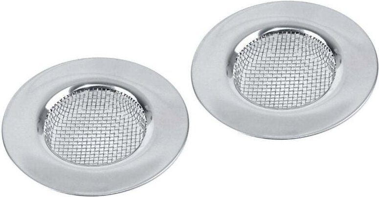 Set of two sink filters in stainless steel 38 and 75 cm