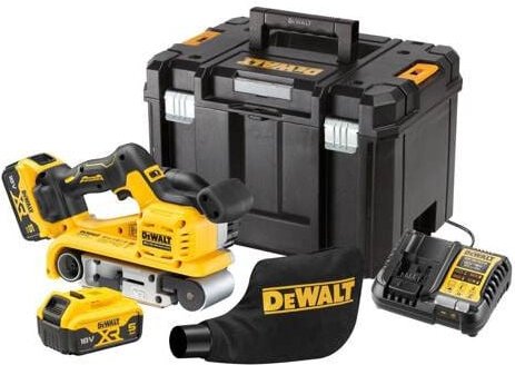 Thumbnail - Dewalt - xr 18V Li-Ion bruhless Bandschleifer - 2 Batterien 5.0 Ah - DCW220P2-QW