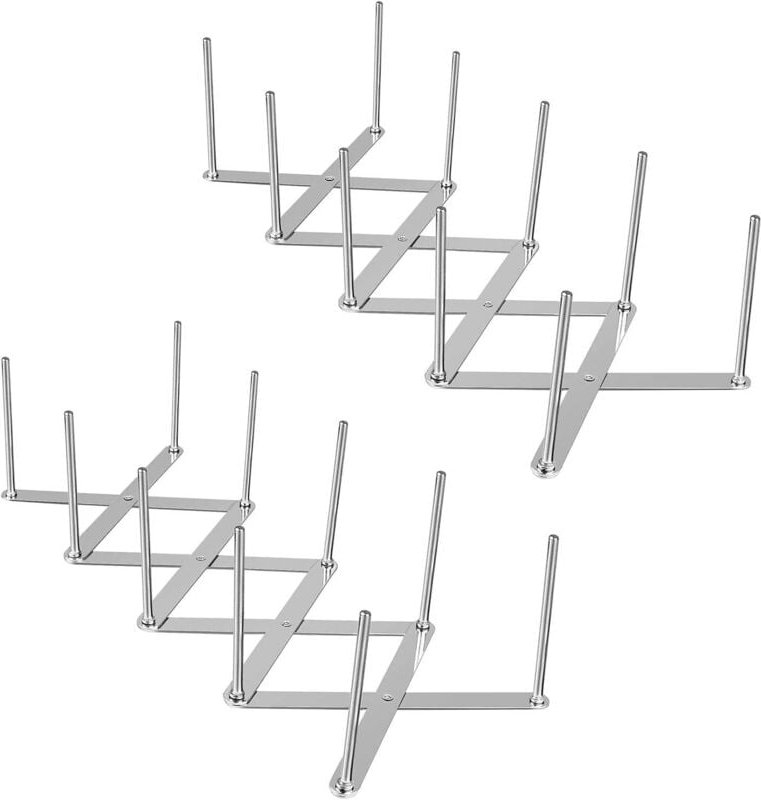 Thumbnail - Shining House - Stück Deckelhalter, verstellbarer Rippenhalter aus Edelstahl, Ersatz-Rippenhalter, Aufbewahrungsorganisa...