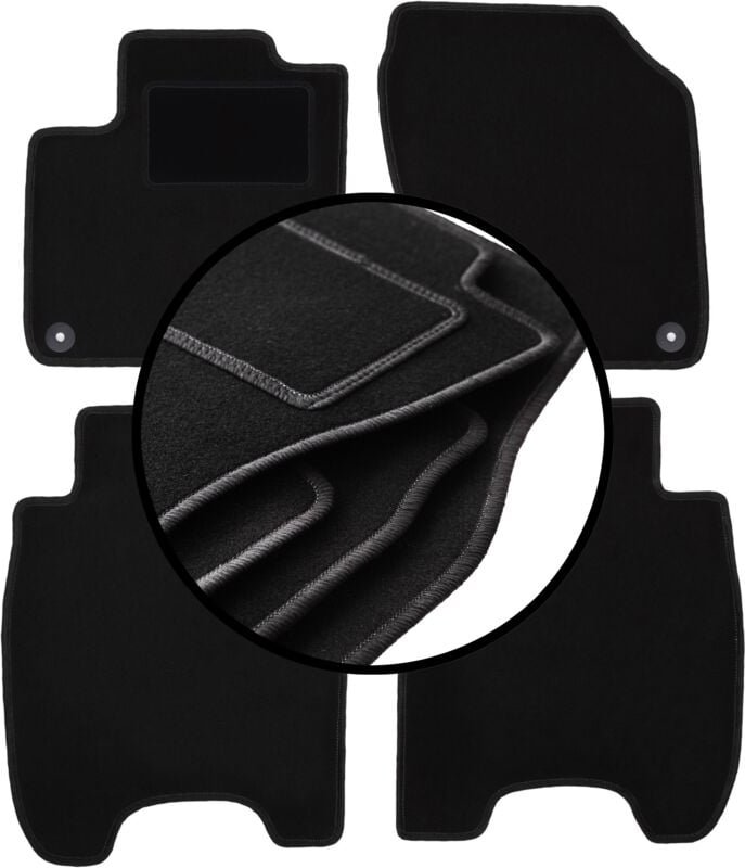 Komplettset Veloursmatten für: Honda Civic IX Fließheck (2012-)