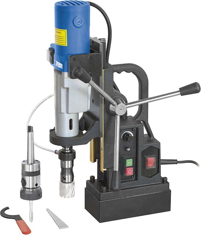 Magnetbohrmaschine mit Flussigkeitskuhlung 1050 w 230 v Fervi 0518/38m