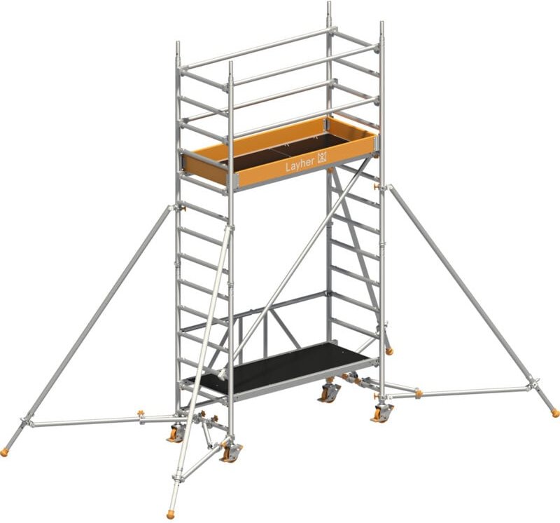 Layher Rollgerüst Zifa P2 mit Gerüststützen 4,61m AH