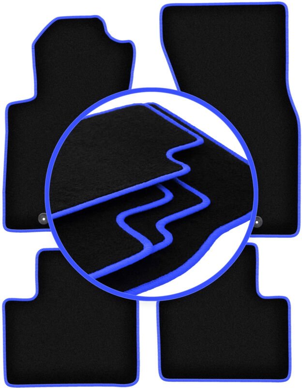 CARLUX-BLUE Autofußmatten für: Audi A8 D2 Limousine (1994-2002)