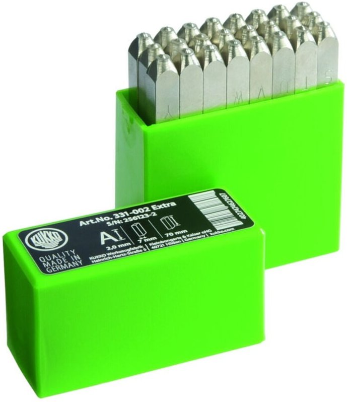 Turnus Schlagbuchstabensatz vernickelt sh 6mm