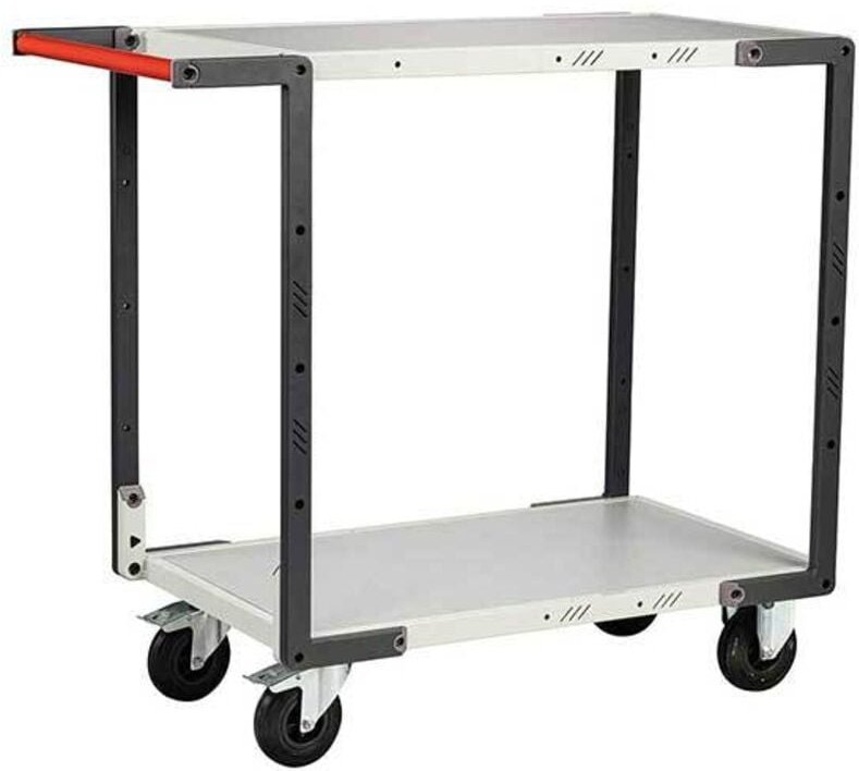 Werkstattwagen montiert - Industrieller Transportwagen - 2 Platten 850x495mm - Tragkraft 250kg - 886721112
