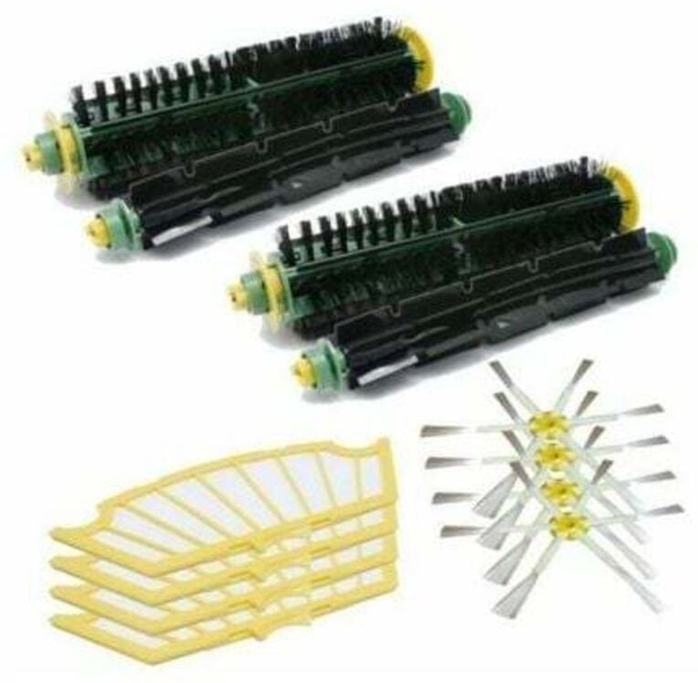 Shining house Passend für irobot Robert Kehrroboter Zubehör 5er Serie 530/550/560 Walzenbürste Seitenbürste Seitenbürste...