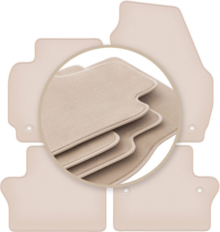 Beige PREMIUM-Matten für: Volvo XC70 III Kombi 2007-2016