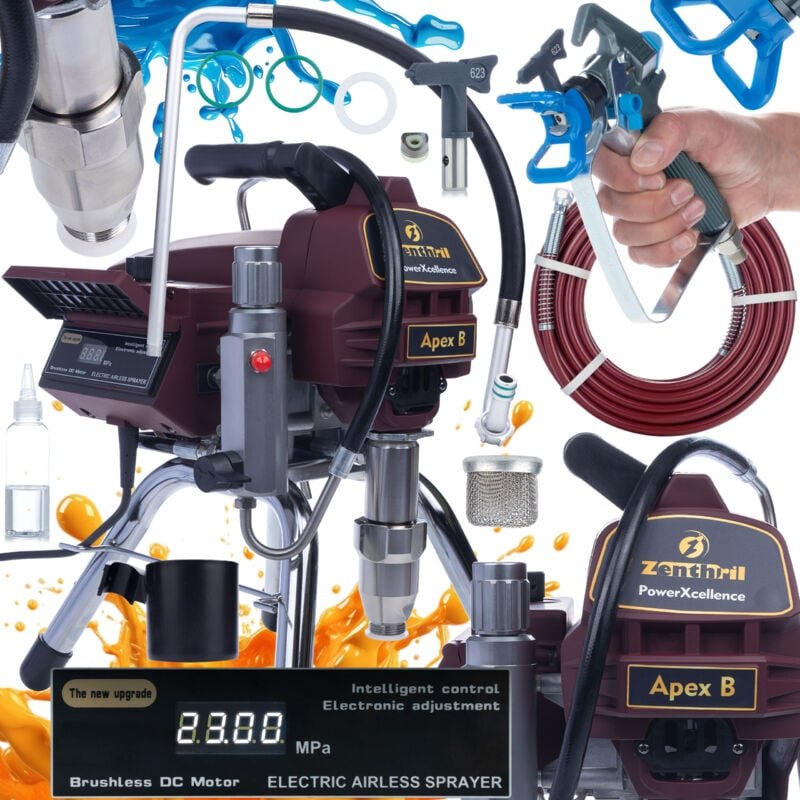 Thumbnail - Lackiereinheit Zenthril Apex B, 2500 W, 20 MPa, 0,031 Zoll, 3,2 l/min, PowerXcellence-Serie