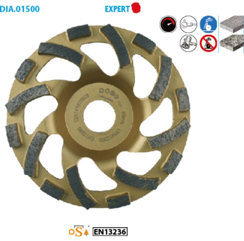 Diamantplatte aus Beton Expert ø 180 mm