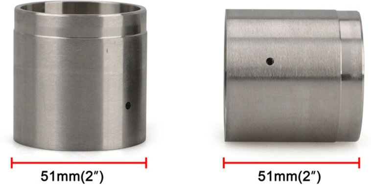 Set mit 4 Radkappen aus Edelstahl mit 5 cm Durchmesser, passend für die meisten Radnaben mit 4 und 5 Schrauben, für Boot...