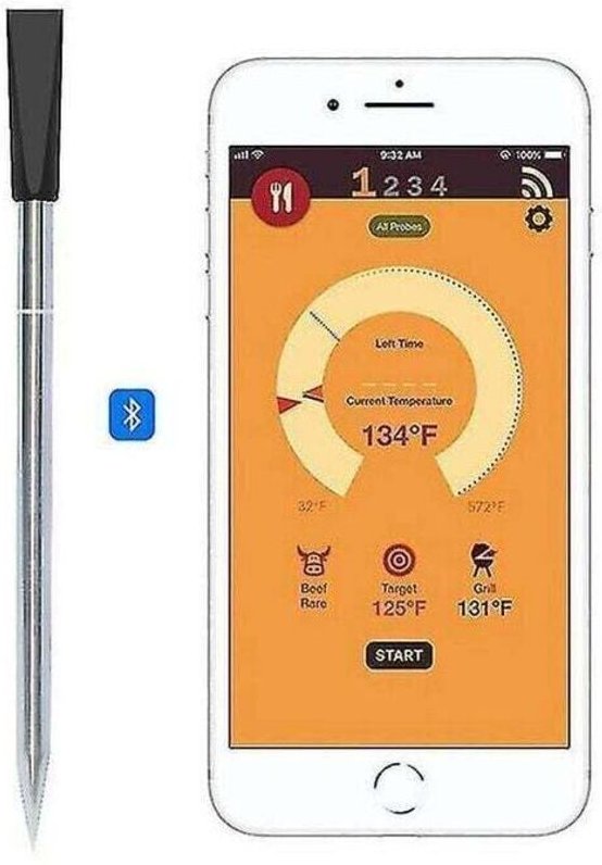Intelligentes kabelloses Thermometer mit großer Reichweite und digitaler Bluetooth- und Wi-Fi-Konnektivität