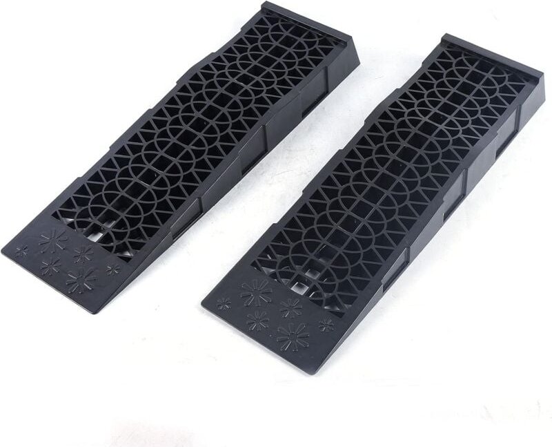 Gojoy - 1 Paar Auffahrrampen - Auffahrrampe 3T pkw Kunststoff bis 200 mm Hebebühne Auto für Auto Gummi Bordsteinkanten-R...